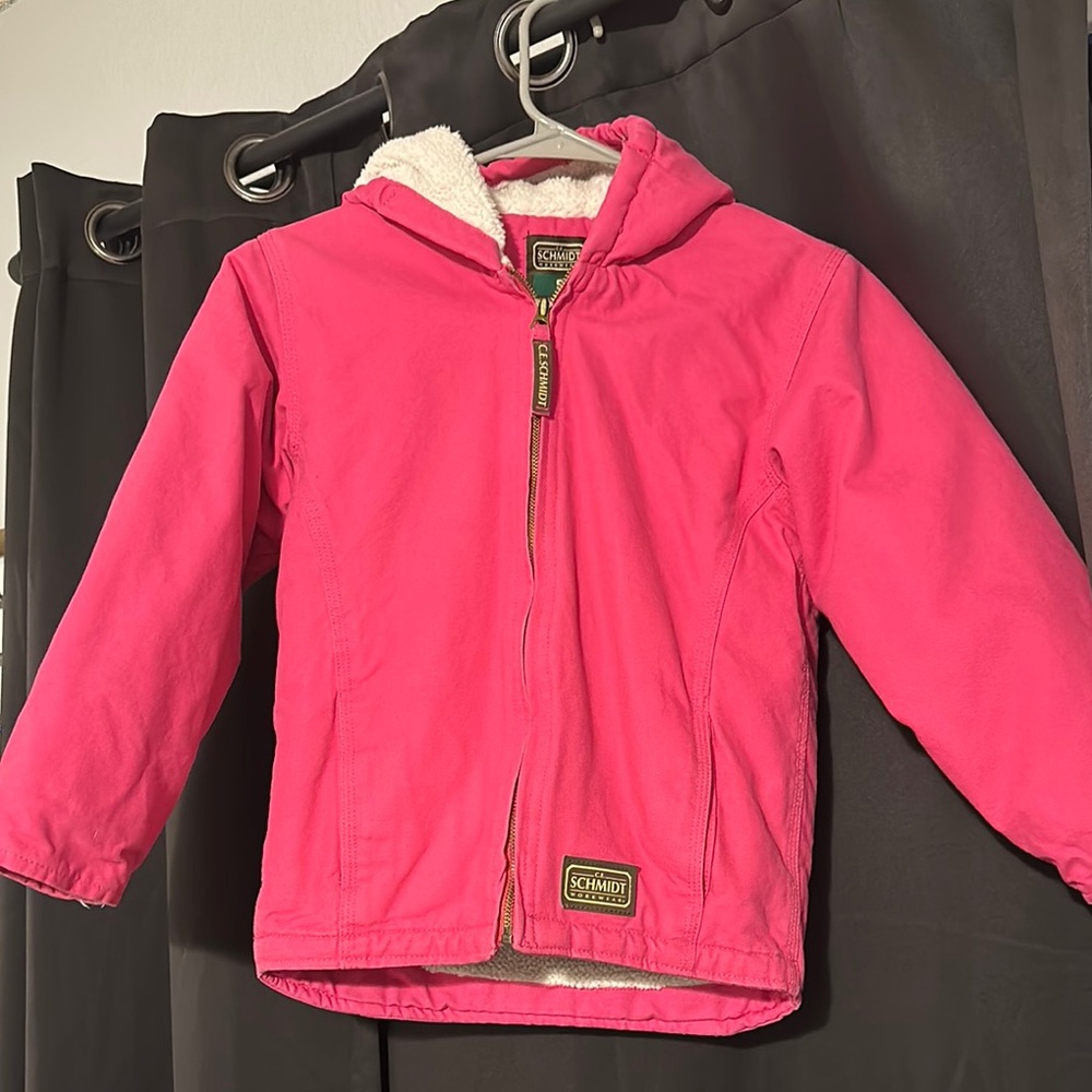 Schmidt Workwear Kids Pink Hooded Jacket